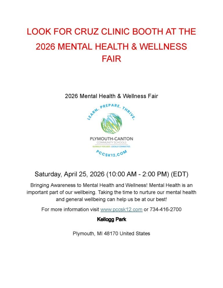 2026 Mental Health & Wellness Fair | Cruz Clinic